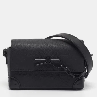 Pre-owned Louis Vuitton Steamer Black Monogram Taurillon Leather Wearable Wallet