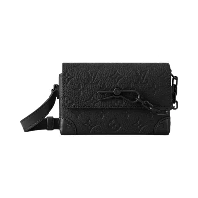 Pre-owned Louis Vuitton Steamer Wearable Wallet 'black Embossed Cowhide Monogram Taurillon Leather' | Men's Si