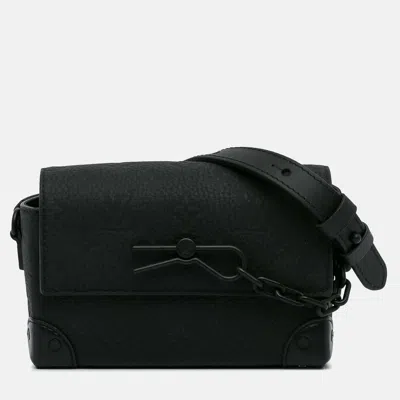Pre-owned Louis Vuitton Steamer Wearable Wallet Black Monogram Leather Crossbody Bag