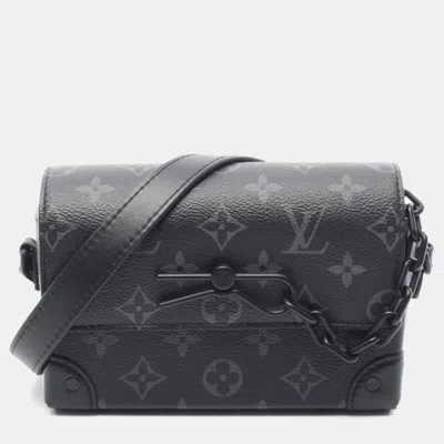 Pre-owned Louis Vuitton Steamer Wearable Wallet Monogram Eclipse In Black