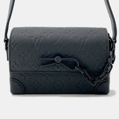 Pre-owned Louis Vuitton Steamer Wearable Wallet Noir Monogram Taurillon In Black