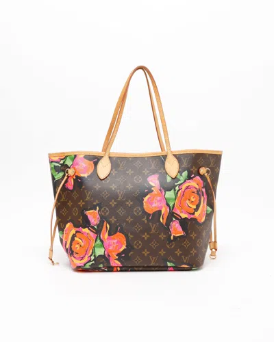 Pre-owned Louis Vuitton Stephen Sprouse Monogram Rose Neverfull Mm Tote Bag