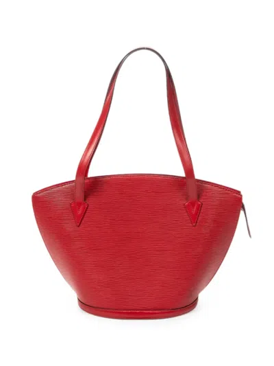 Louis Vuitton St-jacques Epi Shoulder Bag In Red