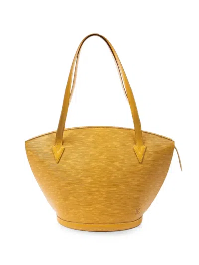 Pre-owned Louis Vuitton St-jacques Epi Shoulder Bag In Yellow