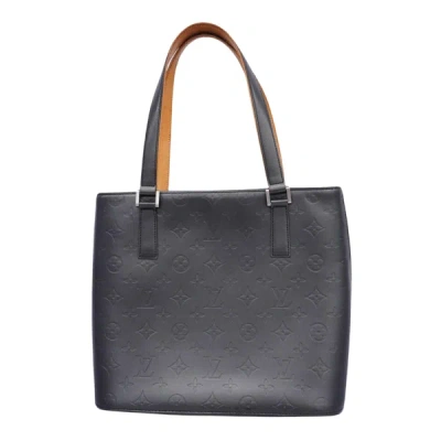 Pre-owned Louis Vuitton Stockton Canvas Tote Bag () In Black
