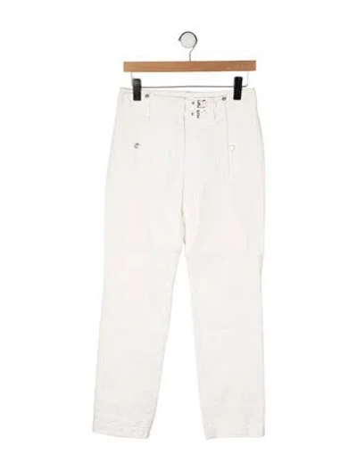 Pre-owned Louis Vuitton Straight Leg Pants In White