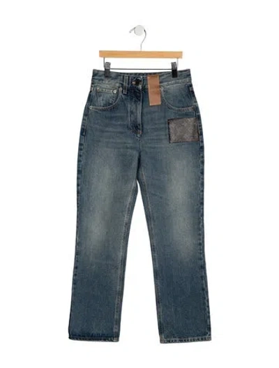 Pre-owned Louis Vuitton Straight Leg Straight Leg Jeans In Blue