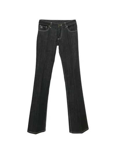 Pre-owned Louis Vuitton Straight-fit Jeans In Black