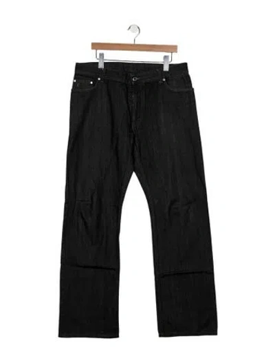 Pre-owned Louis Vuitton Straight-leg Jeans In Black