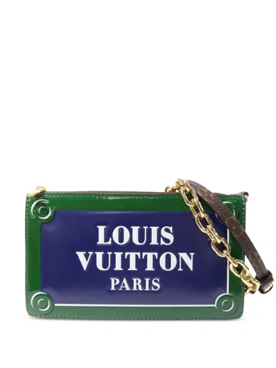 Pre-owned Louis Vuitton Street Sign Monogram Shoulder Bag In Brown