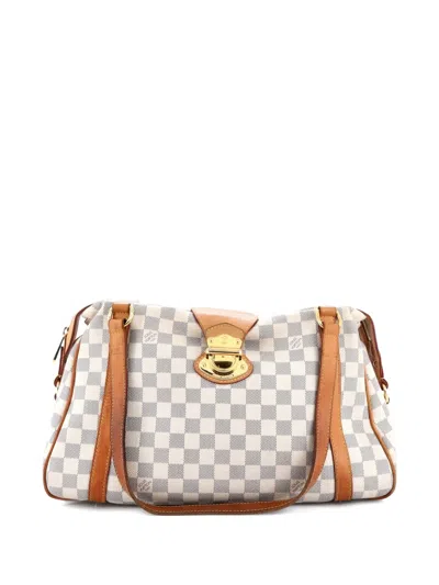 Pre-owned Louis Vuitton Stresa Handbag Damier Pm Shoulder Bag In Neutral