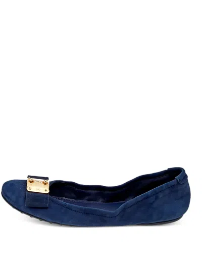 Pre-owned Louis Vuitton Suede Ballet Flats