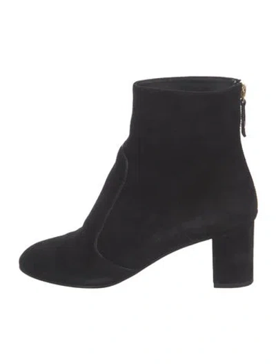 Pre-owned Louis Vuitton Suede Boots In Black