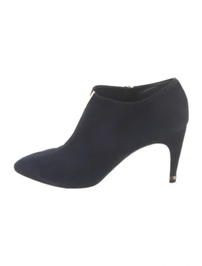Pre-owned Louis Vuitton Suede Boots In Blue