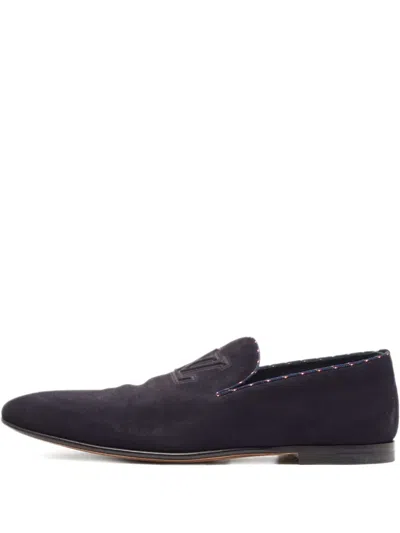Pre-owned Louis Vuitton Suede Loafers