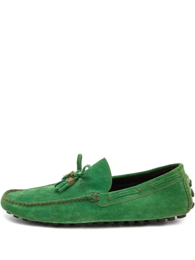 Pre-owned Louis Vuitton Suede Loafers