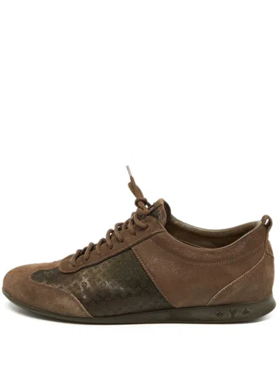 Pre-owned Louis Vuitton Suede-panelled Sneakers