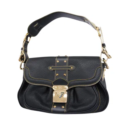 Pre-owned Louis Vuitton Suhali Black Leather Shoulder Bag ()