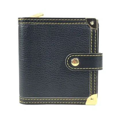 Pre-owned Louis Vuitton Suhali Black Noir Suhali Leather Wallet (bi-fold) ()