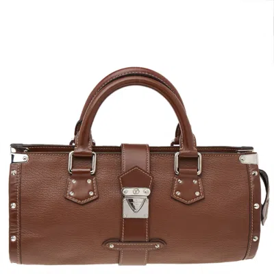Pre-owned Louis Vuitton Suhali Leather L'epanoui Pm Bag In Brown