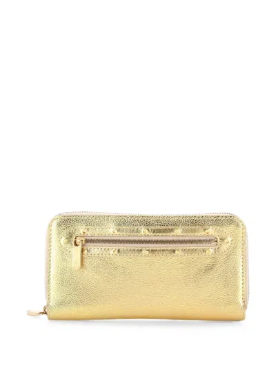 Pre-owned Louis Vuitton Suhali Zippy Wallet Leather Small Wallets In Gold