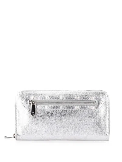 Pre-owned Louis Vuitton Suhali Zippy Wallet Leather Small Wallets In Silver