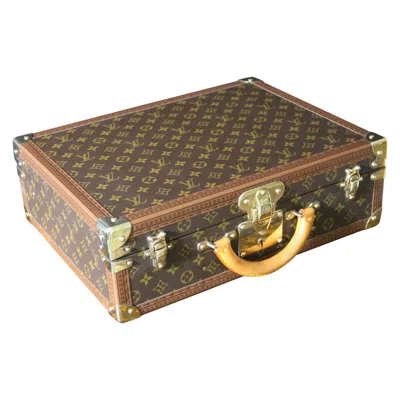 Pre-owned Louis Vuitton Suitcase Cotteville 45 Cm,  Trunk In Brown