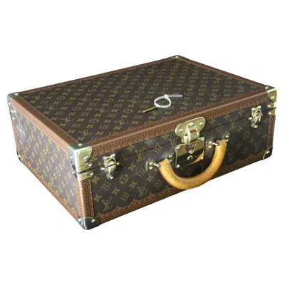 Pre-owned Louis Vuitton Suitcase Cotteville 50 Cm,  Trunk In Brown