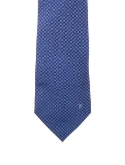 Pre-owned Louis Vuitton Suiting Tie In Blue