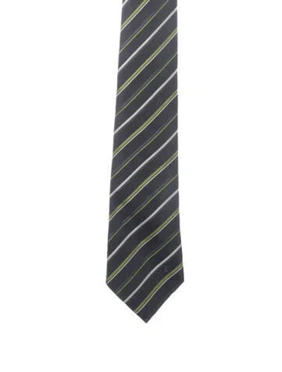 Pre-owned Louis Vuitton Suiting Tie In Grey