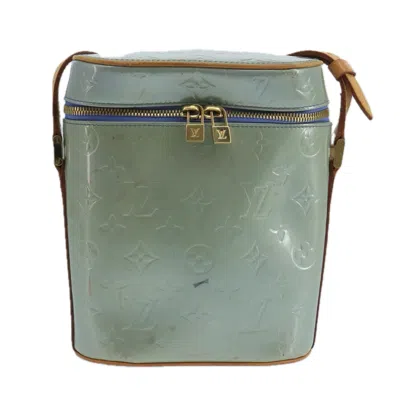 Pre-owned Louis Vuitton Sullivan Grey Patent Leather Shoulder Bag ()