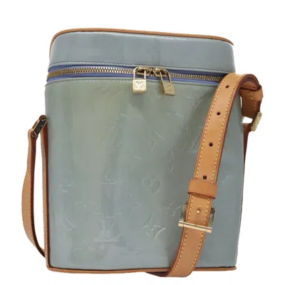 Pre-owned Louis Vuitton Sullivan Grey Patent Leather Shoulder Bag ()