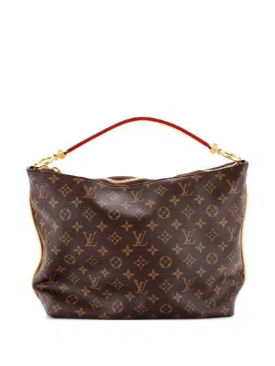 Pre-owned Louis Vuitton Sully Handbag Monogram Canvas Pm Hobo Bag In Brown