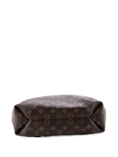 Pre-owned Louis Vuitton Sully Handbag Monogram Canvas Pm Hobo Bag In Brown