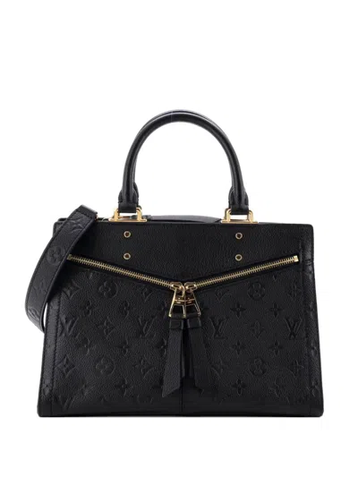 Pre-owned Louis Vuitton Sully Monogram Empreinte Leather Pm Tote Bag In Black
