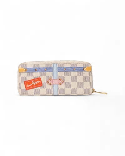 Pre-owned Louis Vuitton Summer Trunks Wallet Damier In Pink