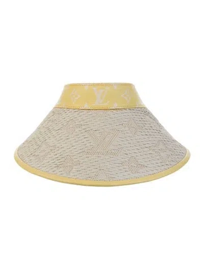 Pre-owned Louis Vuitton Sun Visor Hat In Neutrals