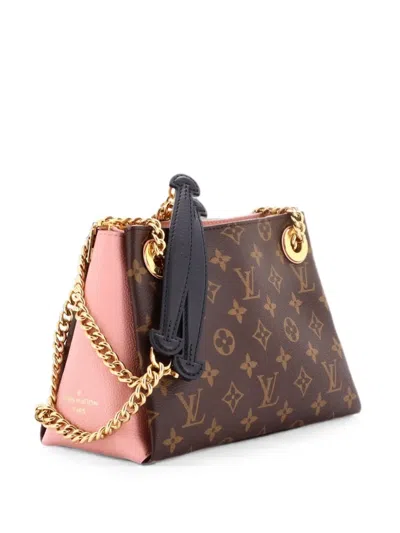 Pre-owned Louis Vuitton Surene Handbag Monogram Canvas With Leather Bb Shoulder Bag In Brown