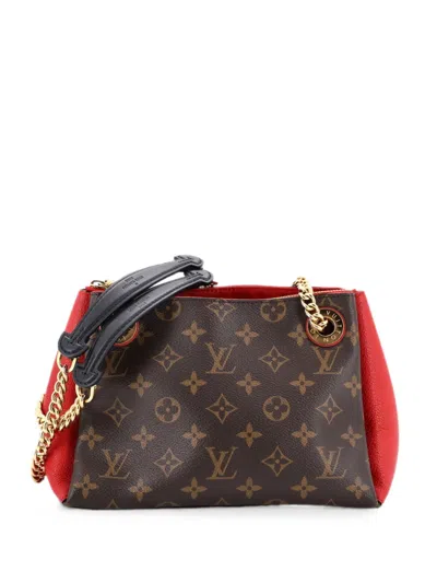 Pre-owned Louis Vuitton Surene Handbag Monogram Canvas With Leather Bb Shoulder Bag In Brown