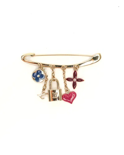 Pre-owned Louis Vuitton Sweet Monogram Brooch In Multi