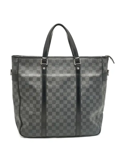 Pre-owned Louis Vuitton Tadao Tote Bag In Black
