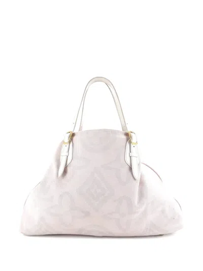 Pre-owned Louis Vuitton Tahitienne Cabas Canvas Gm Tote Bag In Pink