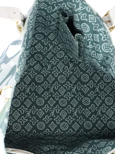 Pre-owned Louis Vuitton Tahitienne Cabas Canvas Pm Tote Bag In Neutral