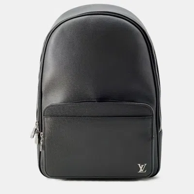 Pre-owned Louis Vuitton Taiga Alex Backpack In Black