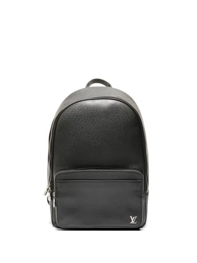 Pre-owned Louis Vuitton Taiga Alex Leather Backpack In Black