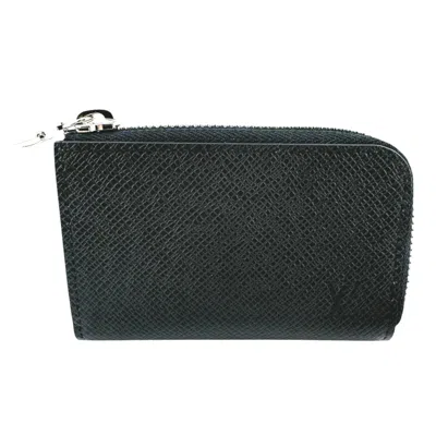 Pre-owned Louis Vuitton Taiga Ardoise Black Taiga Leather Coin Purse/coin Case () In Multi