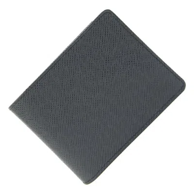 Pre-owned Louis Vuitton Taiga Ardoise Taiga Leather Bill Wallet (bi-fold) ()