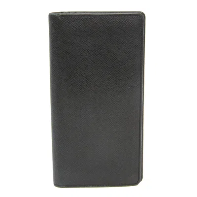 Pre-owned Louis Vuitton Taiga Ardoise Taiga Leather Long Wallet (bi-fold) () In Gray