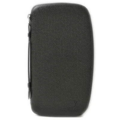 Pre-owned Louis Vuitton Taiga Ardoise Taiga Leather Long Wallet (bi-fold) ()