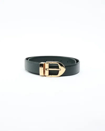 Pre-owned Louis Vuitton Taiga Belt